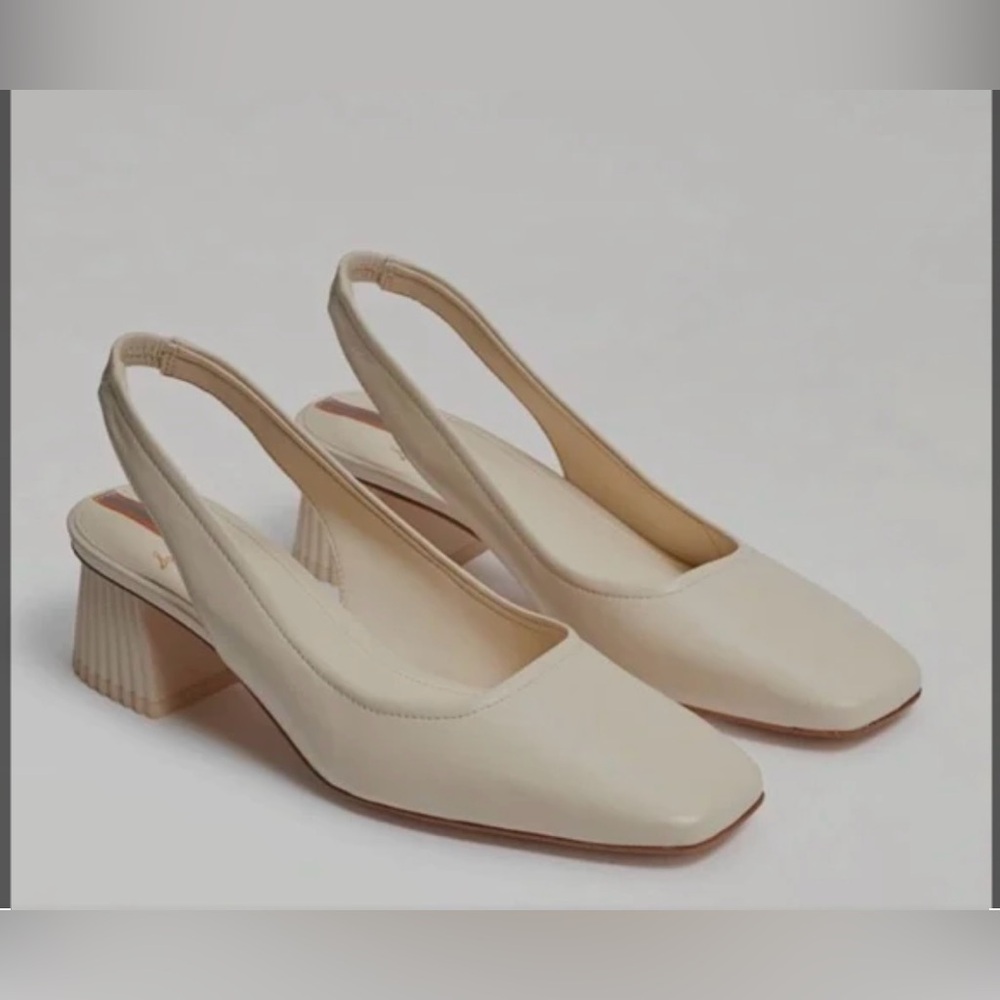 Sam Edelman Ivory Slingback Heels